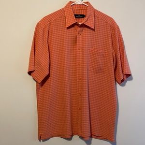 Bugatchi Uomo Button Down Collared Shirt Size Large